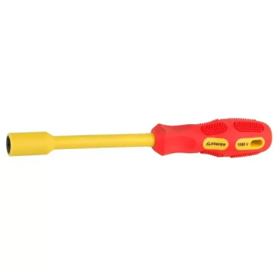 Отвертка STAYER "INSULATED" MAX-GRIP диэлектрич, Cr-V, HEX 10x125мм 25829-10-125 G