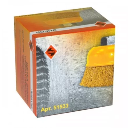 Щетка для УШМ М14/100 мм чашечная сталь прямая 51533 купить в Урае