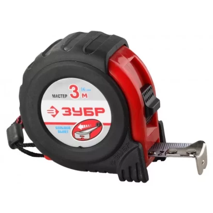 Рулетка ЗУБР &quot;МАСТЕР&quot;, обрезиненный корпус, 3мх16мм 34018-3-16_z01 купить в Урае