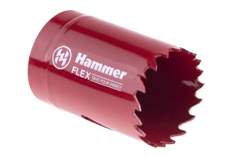 Коронка биметаллическая HAMMER Ф35х38мм 5/8" BiMETALL (224-007) купить в Урае