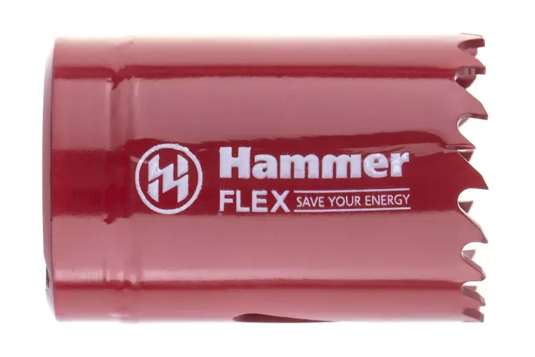 Коронка биметаллическая HAMMER Ф35х38мм 5/8" BiMETALL (224-007) купить в Урае