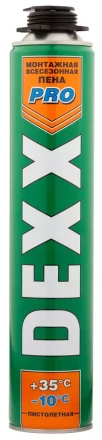 Пена монтажная, пистолетная, всесезонная, 750мл, DEXX 41126 купить в Урае