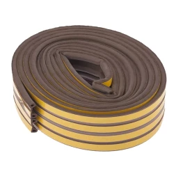 Уплотнитель 6 м профиль "P" коричневый СИБРТЕХ 93942