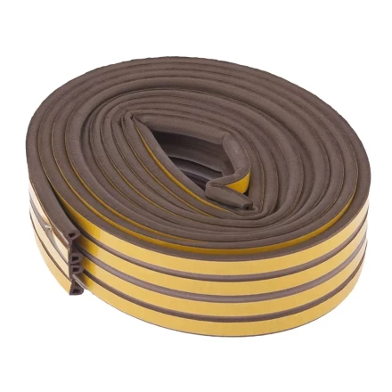 Уплотнитель 6 м профиль "P" коричневый СИБРТЕХ 93942 купить в Урае