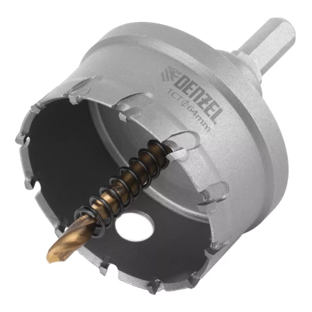 Коронка по металлу твердосплавная, 64 мм Denzel 724018 купить в Урае