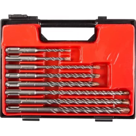 Набор ЗУБР: Буры по бетону, &quot;SDS-Plus&quot;, 5х110, 6х110, 6х160, 8х160, 8х210, 10х160, 10х210, 12х210мм, 8шт 29314-H8 купить в Урае