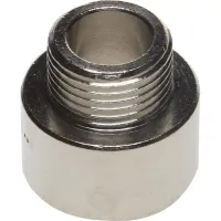 Переходник GENERAL FITTINGS удлиненный цилиндрический, никелированная латунь, 1/2" х 3/8" 51083-1/2-3/8