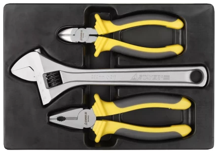 Набор STAYER Губцевые &quot;CHROMAX&quot; в пласт. боксе, 3 предмета 22703-H3 купить в Урае