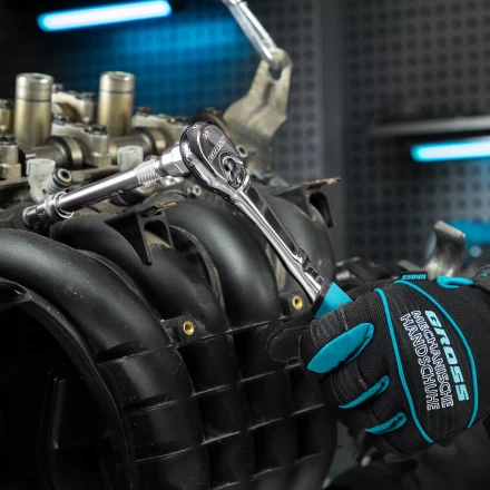 Ключ-трещотка 3/8&quot; Gross 14054, CrV, 90 зубьев, усиленный, хром купить в Урае