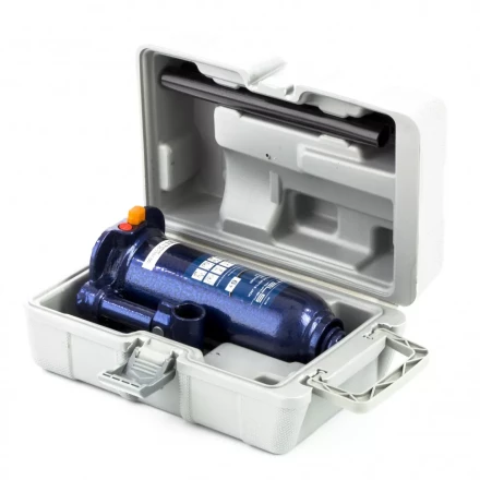 Домкрат гидравлический бутылочный 6 т h подъема 207-404 мм в пластиковом кейсе Stels 51176 купить в Урае