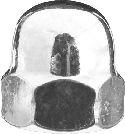 Гайки DIN 1587 колпачковые коробка 5 кг серия МАСТЕР купить в Урае