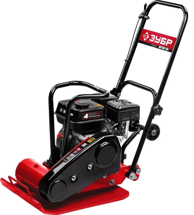 ЗУБР 15 кН, 80 кг, бензиновая виброплита (ВПБ-15 Г) купить в Урае
