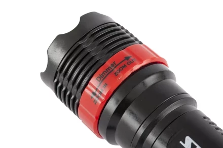 Фонарь бытовой пластик 1W LED ремешок зум 3 режима 100% - 50% - стробоскоп 3хААА Stern 90570 купить в Урае