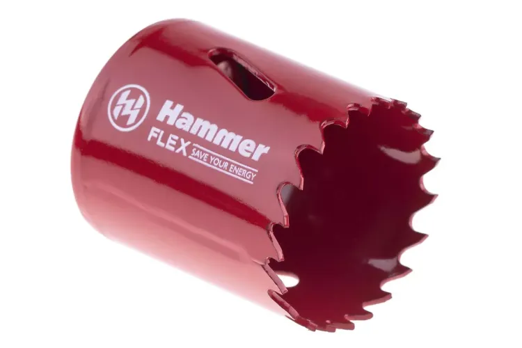 Коронка биметаллическая HAMMER Ф38х38мм 5/8" BiMETALL (224-008) купить в Урае