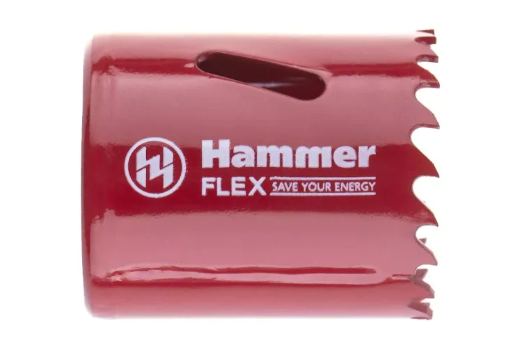 Коронка биметаллическая HAMMER Ф38х38мм 5/8" BiMETALL (224-008) купить в Урае