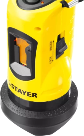 Нивелир лазерный линейный SLL-1, STAYER 34960, дальность 10м, точн. +/-0,5 мм/м 34960 купить в Урае