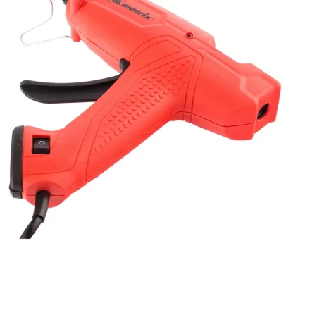 Клеевой пистолет, 11 мм, 40 (100) Вт, 18 г/мин, выключатель и индикатор напряжения Matrix 93007 купить в Урае