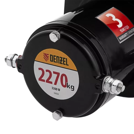 Лебедка автомобильная электрическая Denzel 52022 LB-2200, 2.2 т, 3.3 кВт, 12 В купить в Урае