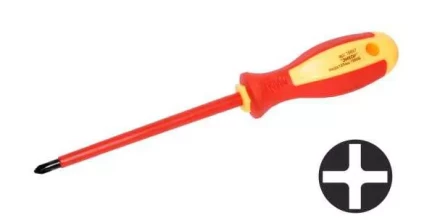 Отвертка диэл.крестовая PH№2х125мм,1000В,1/10/120 19697 купить в Урае