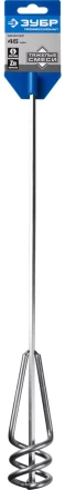 ЗУБР &quot;ПРОФЕССИОНАЛ&quot;. Миксер для песчано-гравийных смесей, шестигранный хвостовик, оцинкованный, на подвеске, 40х400 мм 06033-04-40_z02 купить в Урае