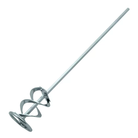 Миксер для красок и штукатурных смесей Denzel, 60 х 400 мм, оцинкованный, шестигранный хвостовик 8 мм, 848437 купить в Урае