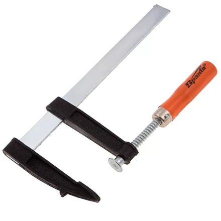 Струбцина F-образная Sparta, 200 х 80 х 260 мм, 204275 купить в Урае