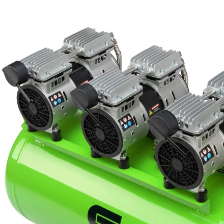 Компрессор безмаслянный малошумный Сибртех МБ 2250/100, 2250 Вт, 100л, 400 л/мин купить в Урае