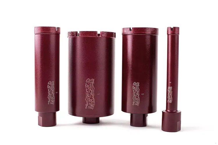 Сегментная алмазная коронка MESSER REDLINE по граниту диаметр 35 мм длина 100 мм купить в Урае