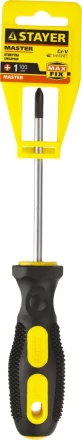 Отвертка STAYER "MASTER", двухкомпонентная рукоятка, магнитный наконечник, PH1x100мм 2510-1-10_z01 купить в Урае