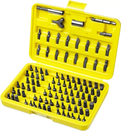Набор STAYER &quot;MASTER&quot; &quot;SUPER UNIVERSAL&quot;: Биты, полный ассортимент стандартных и специальных шлицов, адаптеры, Cr-V, 100 предметов, в боксе 2604-H100 купить в Урае