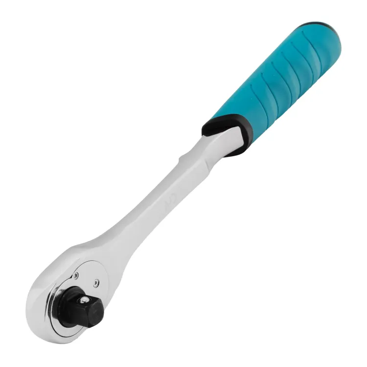 Ключ-трещотка 1/2" Gross 14055, CrV, 90 зубьев, усиленный, хром купить в Урае