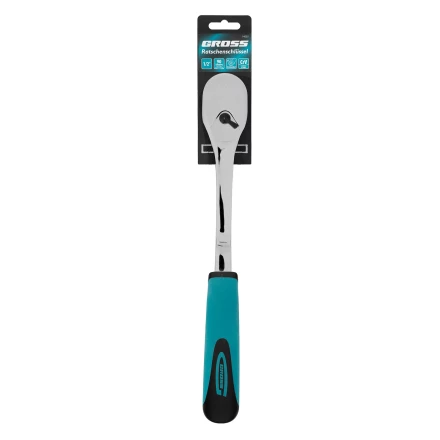Ключ-трещотка 1/2&quot; Gross 14055, CrV, 90 зубьев, усиленный, хром купить в Урае