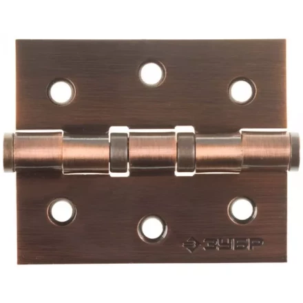 Петля универсальная ЗУБР &quot;ЭКСПЕРТ&quot;, 2 подшипника, цвет ст. медь (AC), с крепежом, 75х63х2,5мм, 2 шт 37601-075-6 купить в Урае