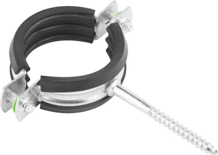 ЗУБР. Хомут трубный оцинкованный, с шурупом, 1 1/2&quot;, 50шт 37854-48-53-50 купить в Урае