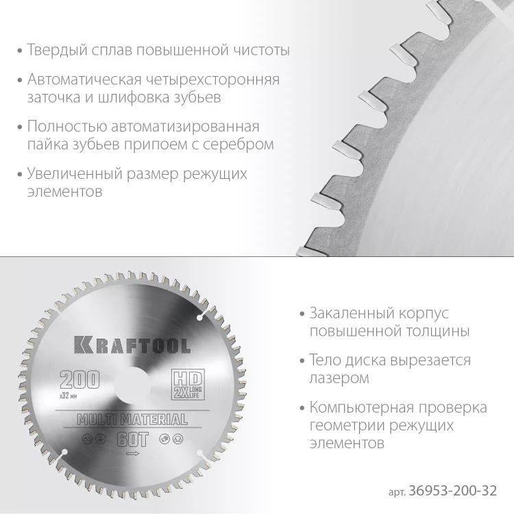 Диск пильный Multi Material, повышенный ресурс 36953-200-32 купить в Урае