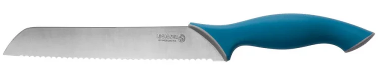 Нож LEGIONER "ITALICA" хлебный, эргономичная рукоятка, лезвие из нержавеющей стали, 200мм 47962 купить в Урае