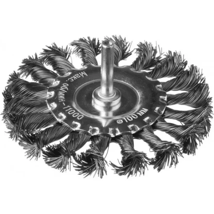DEXX. Щетка дисковая для дрели, жгутированная стальная проволока 0,5мм, 100мм 35108-100 купить в Урае