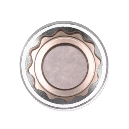 Головка торцевая 19 мм двенадцатигранная CrV под квадрат 1/2 хромированная Stels 13665 купить в Урае