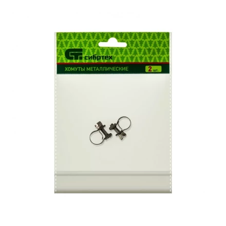 Хомуты металлические MINI 9-11 мм ширина 9 мм,  винтовой W4 2 шт Сибртех 475023 купить в Урае