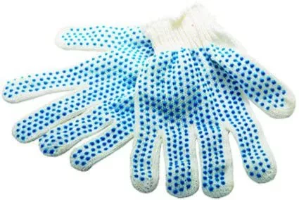 Перчатки х/б ПВХ &quot;точка&quot; 6 пар в упаковке  Россия 67717 купить в Урае