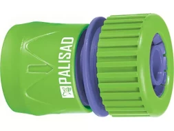 Соединитель пластмассовый быстросъемный для шланга 3/4&quot; аквастоп  PALISAD 66165