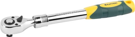 Трещотка для торцовых головок KRAFTOOL &quot;PRO&quot;, телескопическая, Сr-V сталь, 72 зубца, 1/2&quot; 27798-1/2 купить в Урае