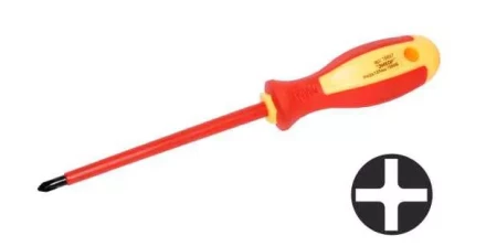 Отвертка диэл.крестовая PH№2х150мм,1000В,1/10/120 19698 купить в Урае
