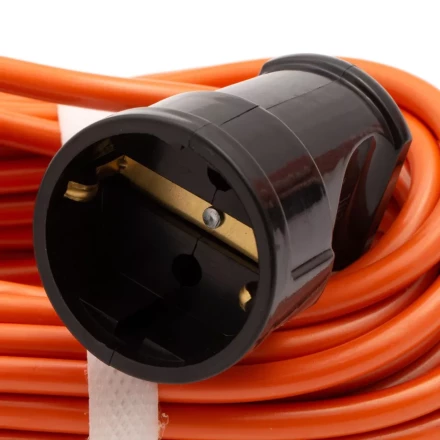 Удлинитель-шнур силовой 10 м, 6А, тип УХз6, ПВС, 1 розетка без заземления Сибртех 95811 купить в Урае