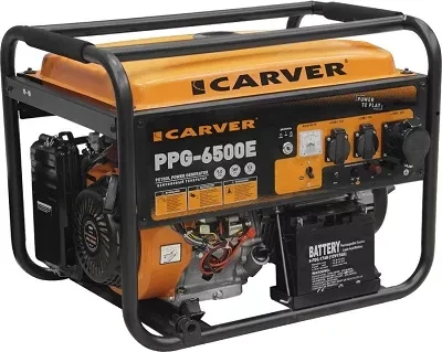 Генератор бензиновый CARVER PPG- 6500Е LT-188F купить в Урае
