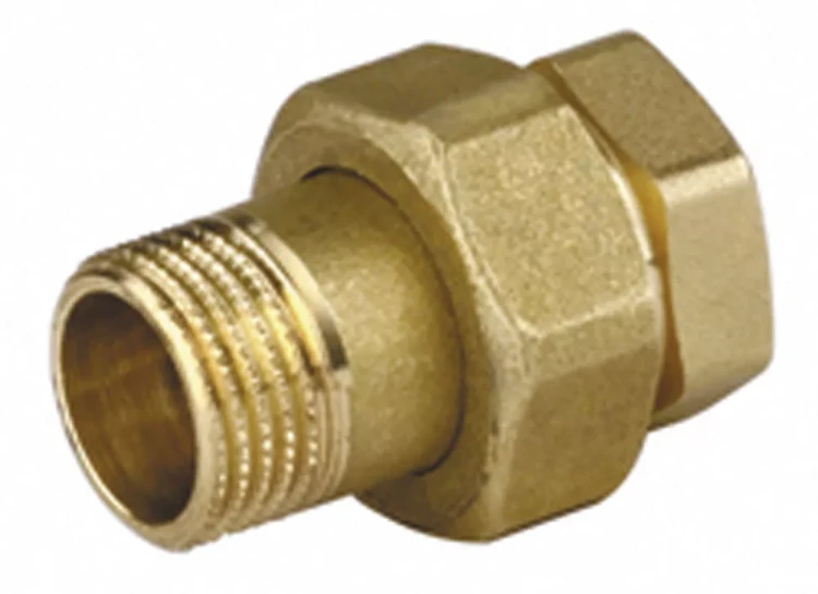 Соединитель GENERAL FITTINGS прямой с накидной гайкой, латунь, г/ш, 1/2" 51037-G/S-1/2 купить в Урае
