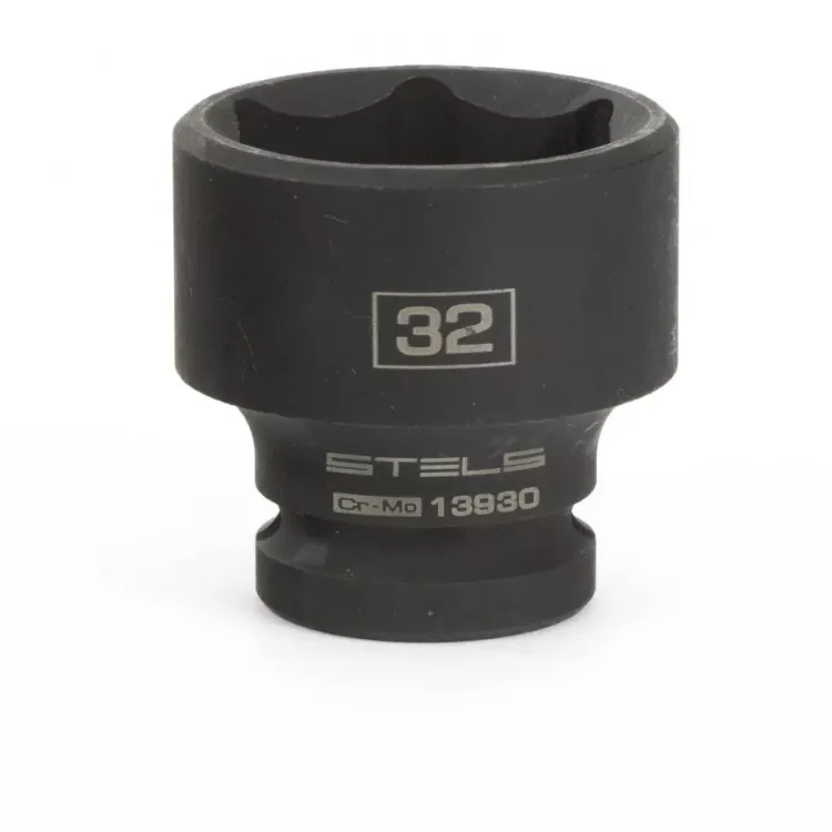Головка ударная шестигранная 32 мм 1/2" CrMo  Stels 13930 купить в Урае