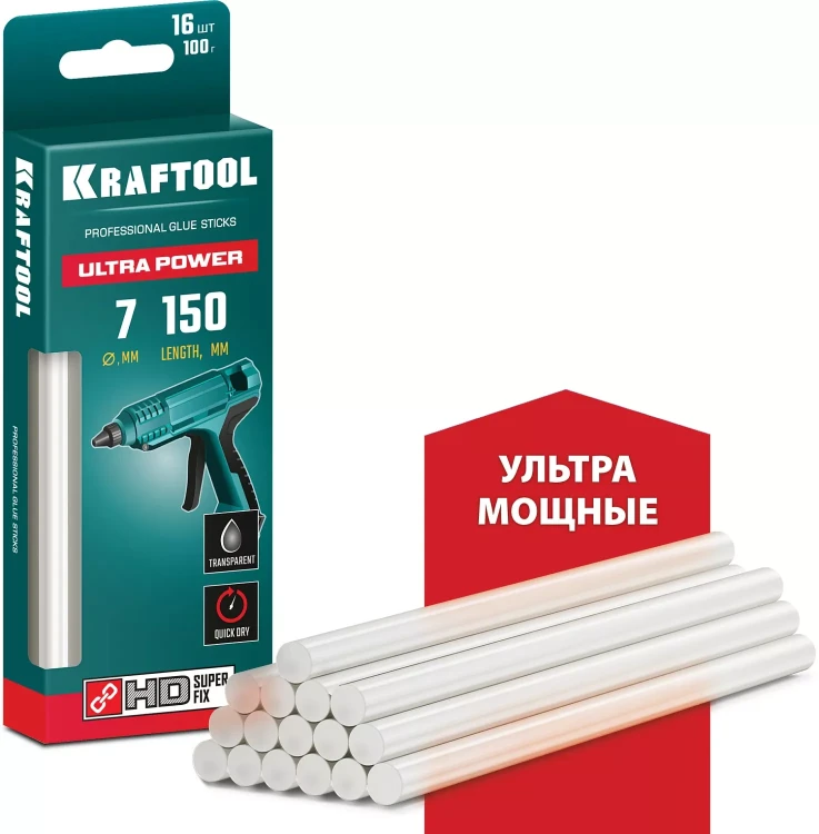 Стержни клеевые 06837-16 купить в Урае