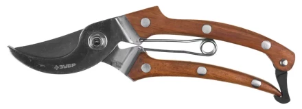 Секатор из нержавеющей стали с деревянными ручками, ЗУБР Эксперт 40103, рез до 22мм, 195мм 40103 купить в Урае