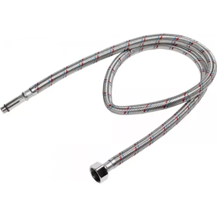 Подводка гибкая STAYER для воды, к смесителям, оплетка из нержавеющей стали, удлиненная, г/ш 1/2&quot;-1м 51017-100 купить в Урае